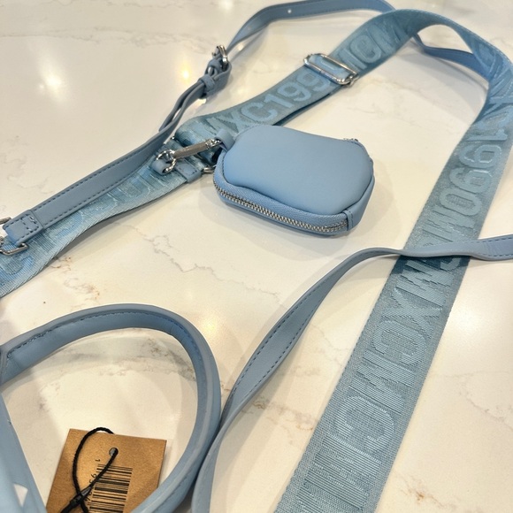 Steve Madden Sky Blue Quilted Satchel NEW - Picture 7 of 14